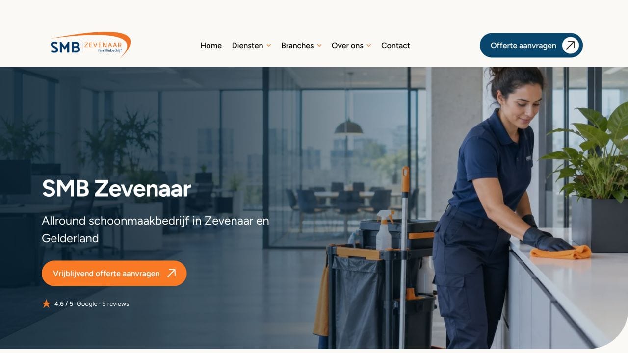 Website van SMB Zevenaar